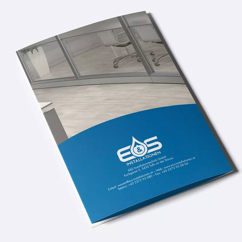 E & S – Folder, 6-Seiter