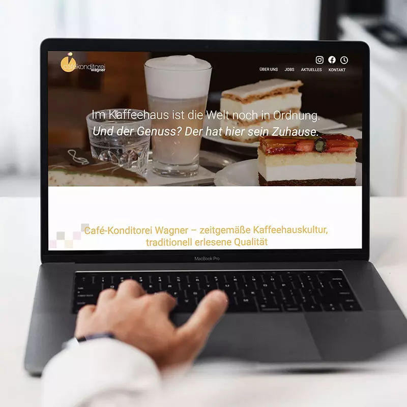 Café Wagner – Webdesign
