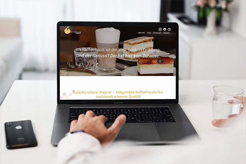 Café Wagner – Webdesign, Niederösterreich